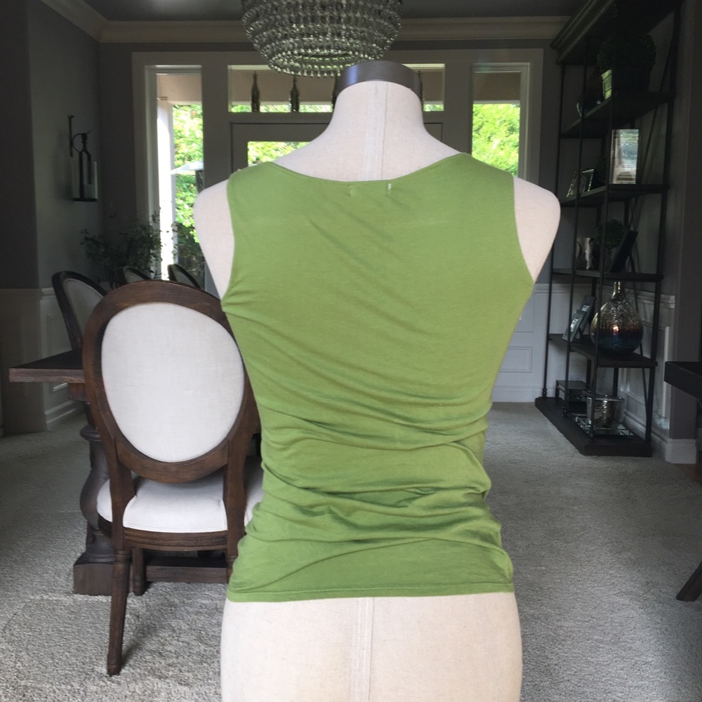 Green and gold Sequin Tank - Picture 4 of 4